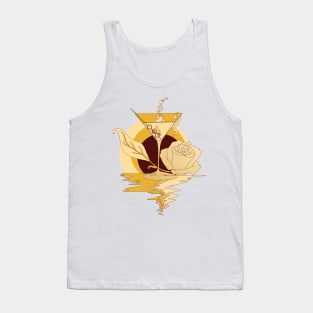 Champagne Martini and Rose Tank Top